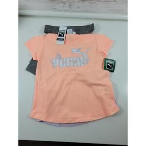 Puma Kid's 3 Piece Shorts Tank & T-shirt Set Small NEW Summer Casual